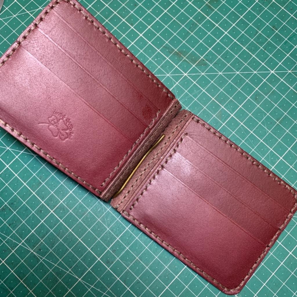 札ばさみ 金具 長さ8cm レトロゴールド ばね 折りたたみ 二