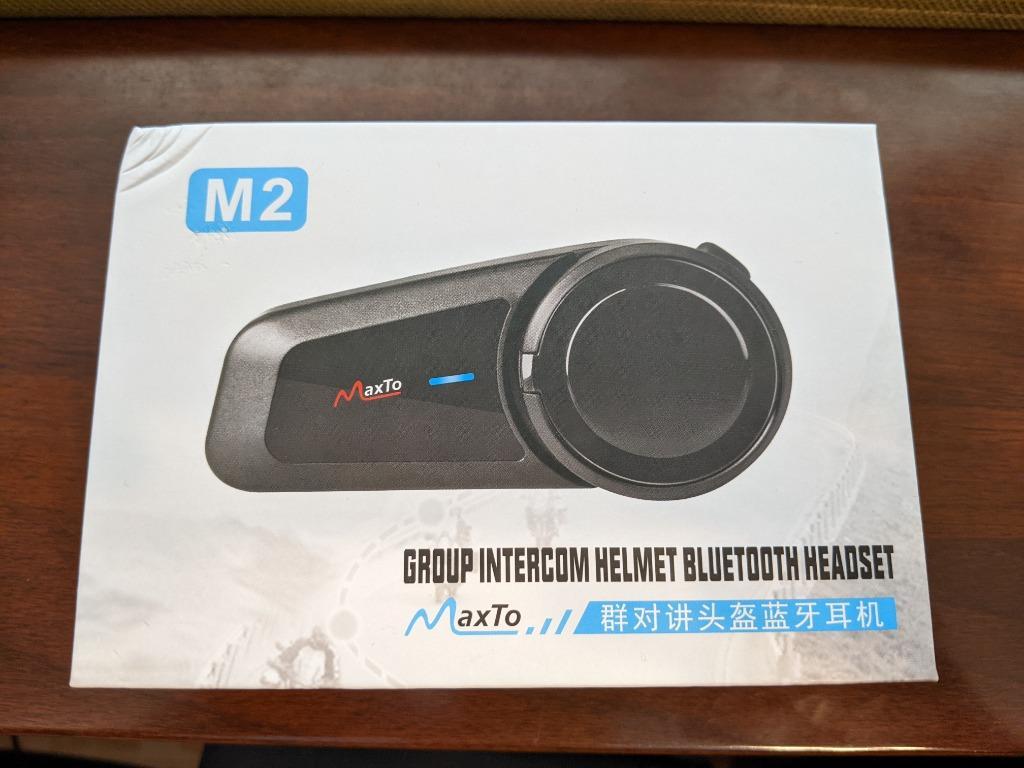MAXTO バイクインカム M2 6人通話 bluetooth 防水 ヘルメット インターコム 音楽/FMラジオ スキー バイク用インカム :M2:森のHOUSE  通販 