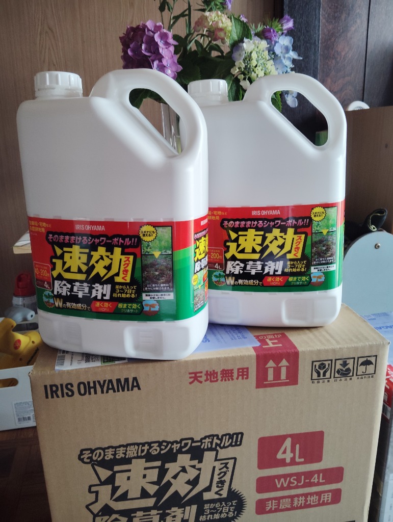 IRIS OHYAMA 除草剤 4L 4本セット 速効 強力 液体 アイリス