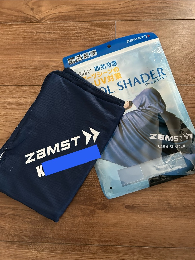 ザムスト冷感ポンチョネーム入れ可能　2枚セット ザムスト ZAMST クールシェイダー 冷感ポンチョ 389503 メール便
