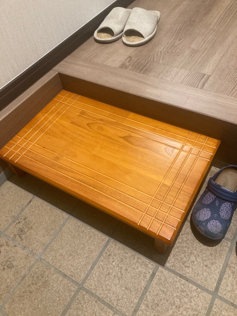 玄関ステップ台 高級品　引き取り限定 楽天市場】【国産・完成品】玄関台(幅60 高さ約13.5cm) 玄関