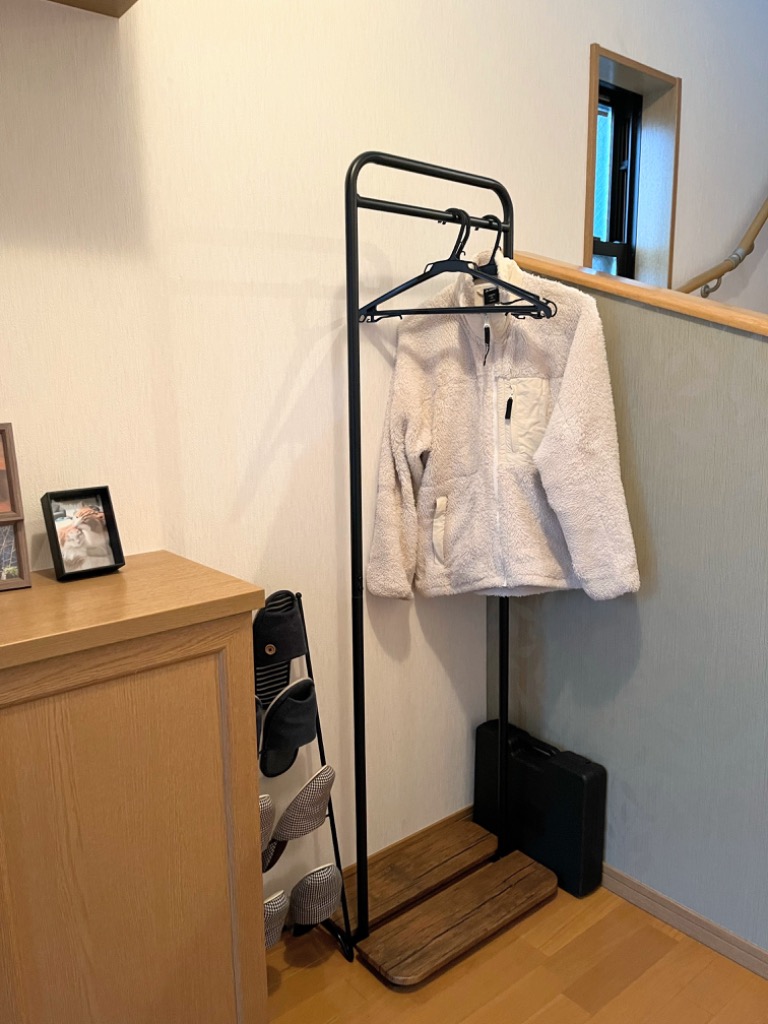 ハンガーラック スリム 幅50 おしゃれ ヴィンテージ風 省スペース