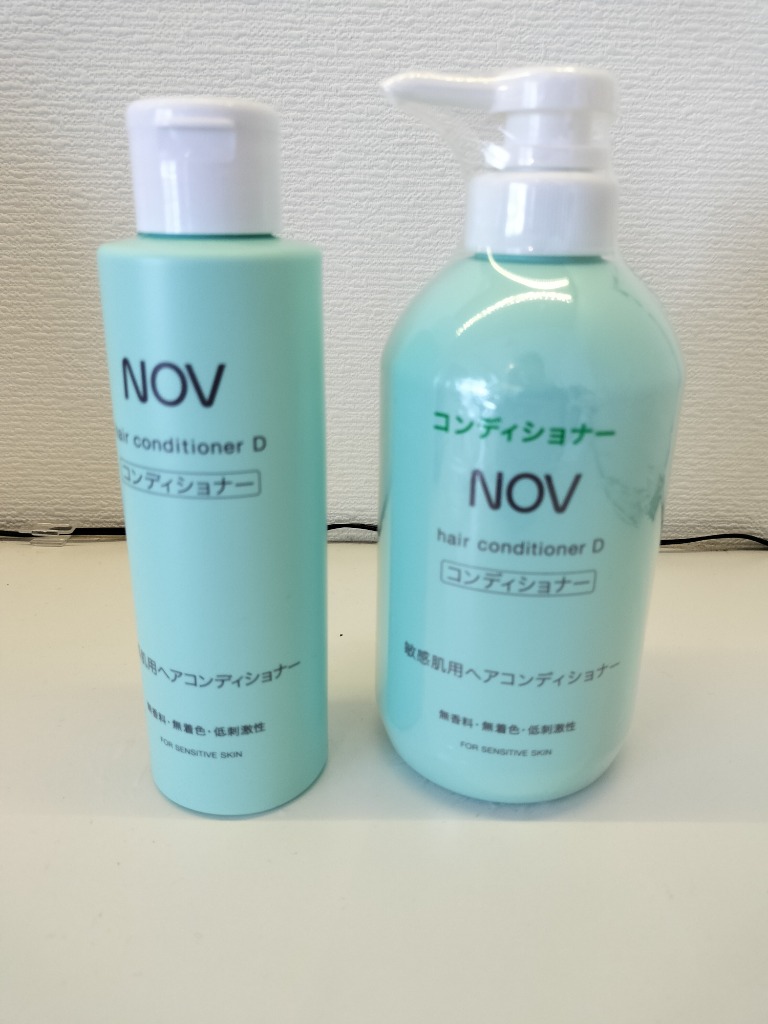 敏感肌向けの低刺激性頭皮ケア用のヘアコンディショナー D｜NOV