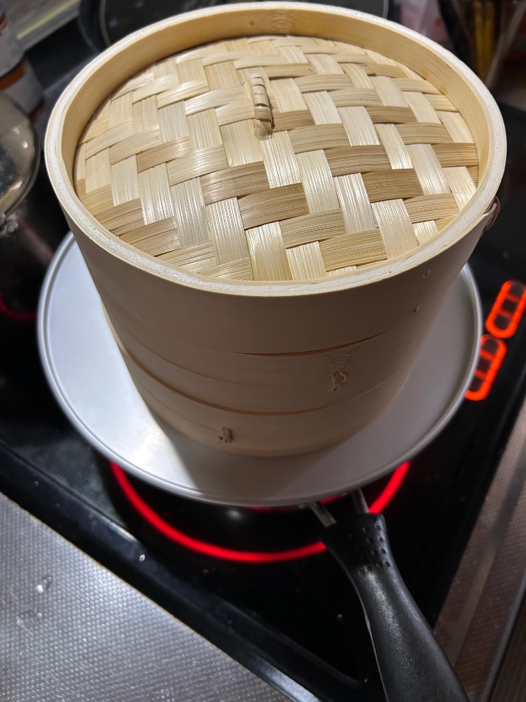 せいろ蒸し 天然竹製 2段セット 蒸篭 蓋付き 小 蒸籠 多用途