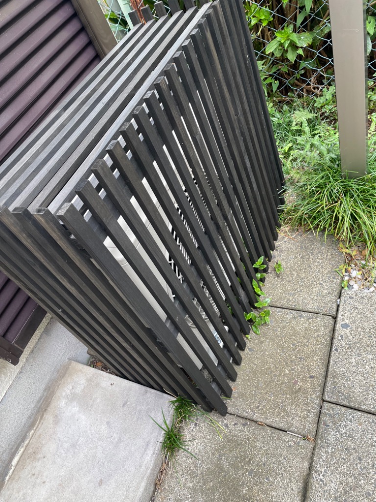 室外機カバー 小型 小さいサイズ コンパクト 木製エアコンカバー