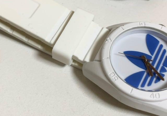 腕時計 バンドループ 内径24mm 交換 修理 代用 ベルトループ シリコン 1個 ホワイト (T24) 遊環 :xw824:うさぎのインク屋さん  通販 