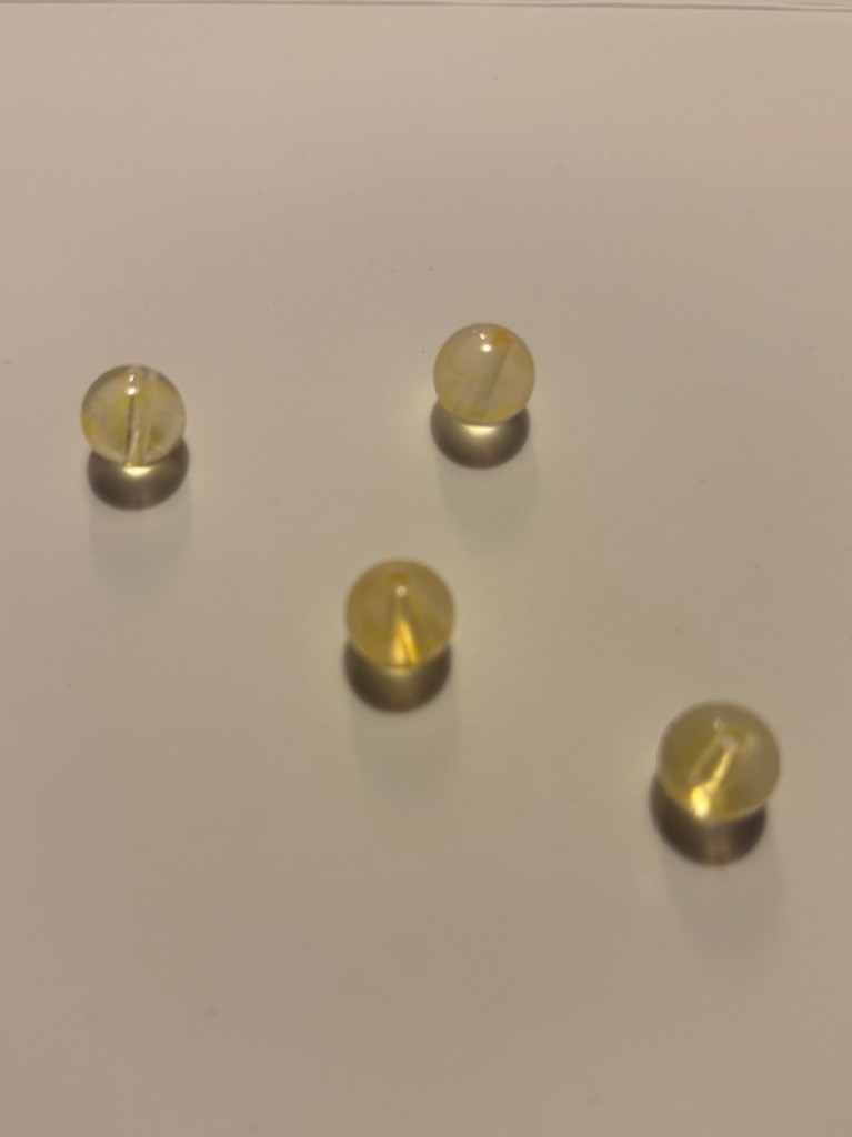 天然石 シトリンクォーツ 8mm 数量変更 4個 11月の誕生石