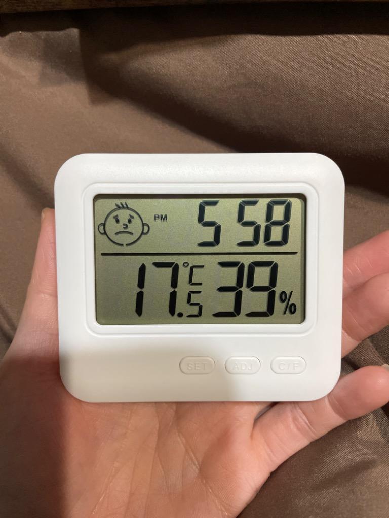 デジタル温湿度計 カラー緑２個セット日本語説明書入 全数検査品(908