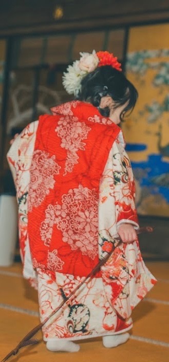 七五三(3歳女の子用)赤色花柄セット 七五三(3歳女の子用)赤色花柄セット