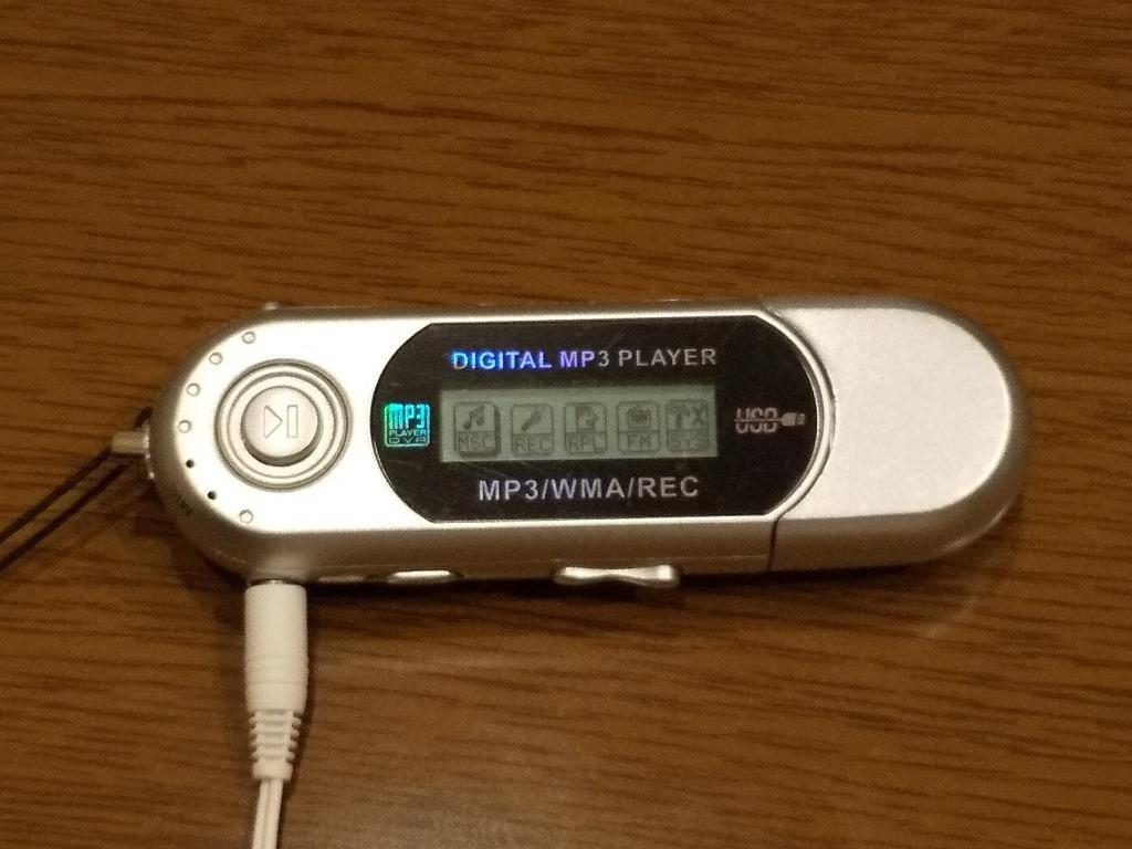 電池式 8GB内蔵 MP3プレーヤー 《シルバー》 USBメモリ機能 オーディオプレーヤー 音楽 録音 小型 軽量 ポータブル _  :4580566432881:YouShowShop - 通販 - Yahoo!ショッピング