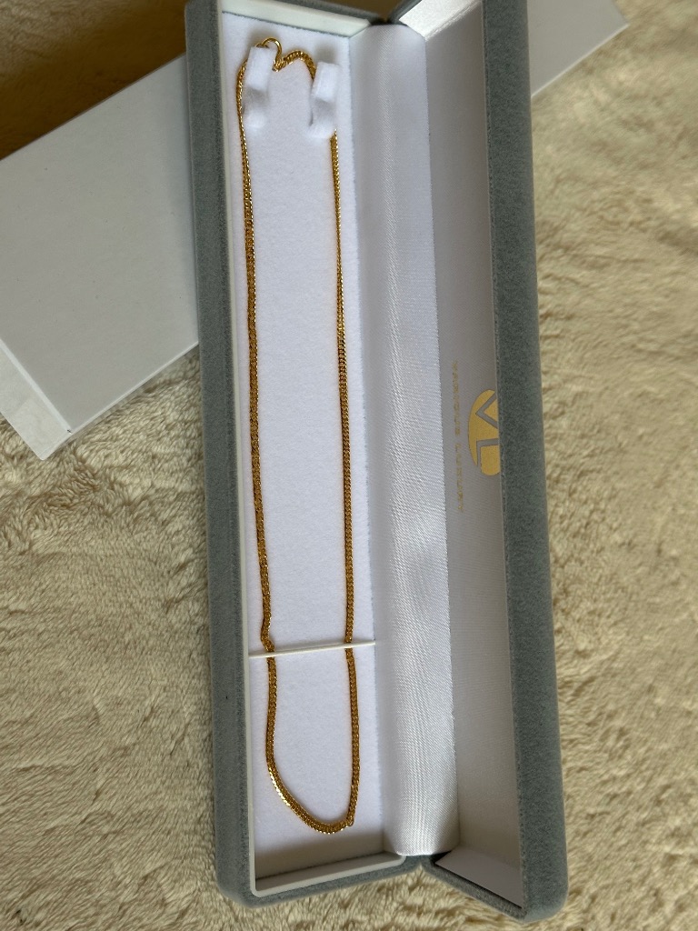 喜平 ネックレス 24金 純金 ダブル 6面 45cm 9g 造幣局検定マーク K24