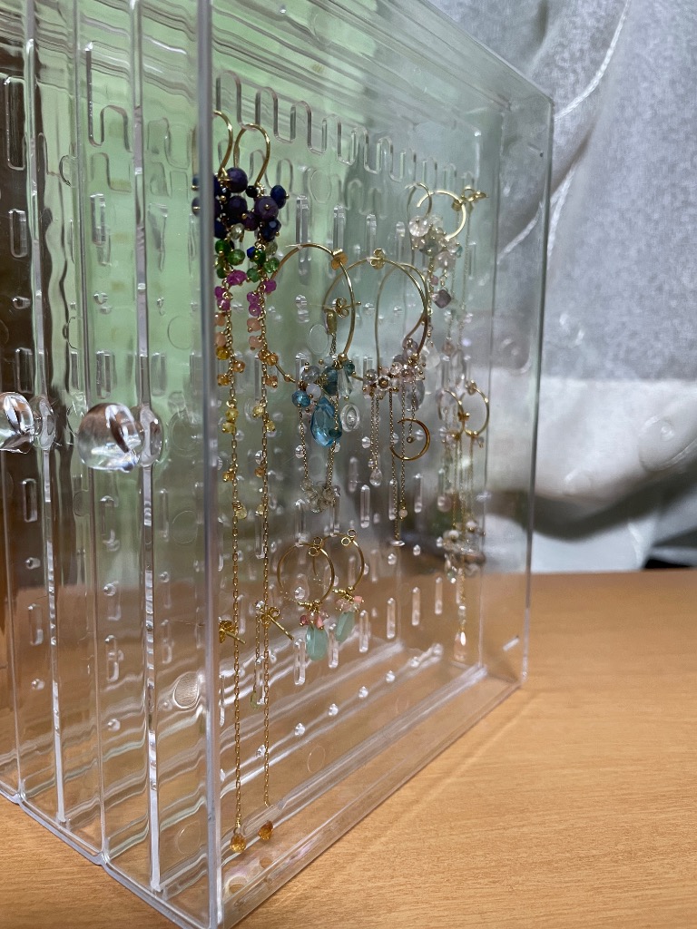 アクセサリーケース クリア アクセサリースタンド 収納 ピアス収納