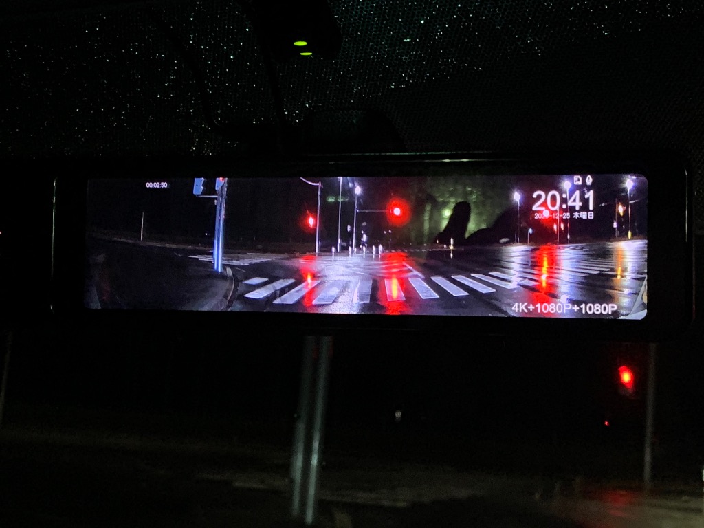 ドライブレコーダー ミラー型 3カメラ 2K 録画 デジタルインナーミラー