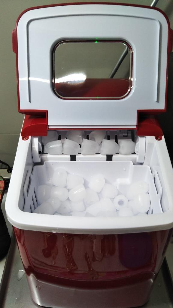 ベルソス 家庭用 コンパクト高速製氷機 (レッド) VS-ICE07RD