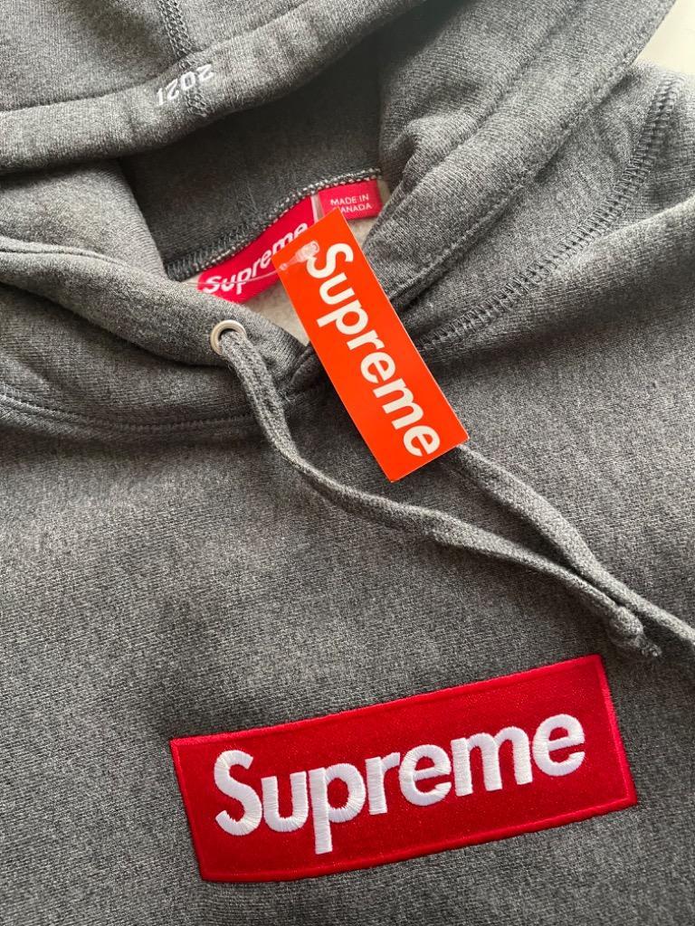 Supreme Supreme Box Logo Hooded Sweatshirt (FW21) Charcoal 