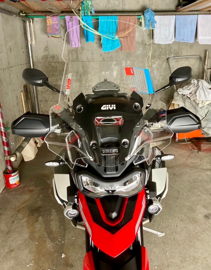 GIVI（ジビ） バイク スクリーン トライアンフ Tiger900 ラージ