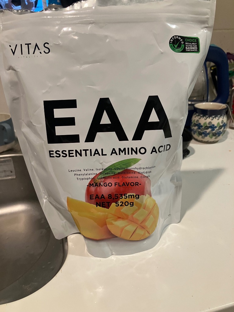 VITAS（バイタス） EAA マンゴー風味 520g BCAA 必須アミノ酸 9種類