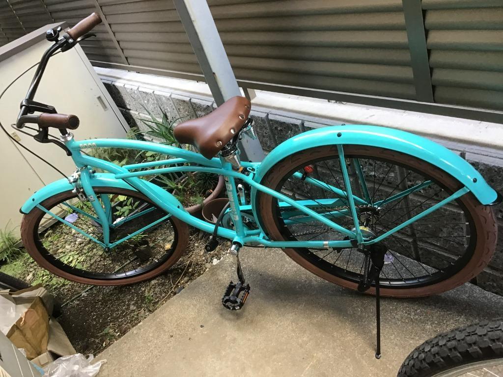 楽天市場】ビーチクルーザー 自転車 小径車 シマノ6段変速 20