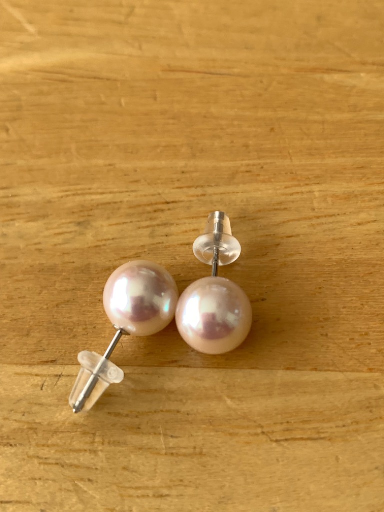 楽天市場】【WEB限定】あこや真珠 スタッドピアス 8.5-9.0mm K18