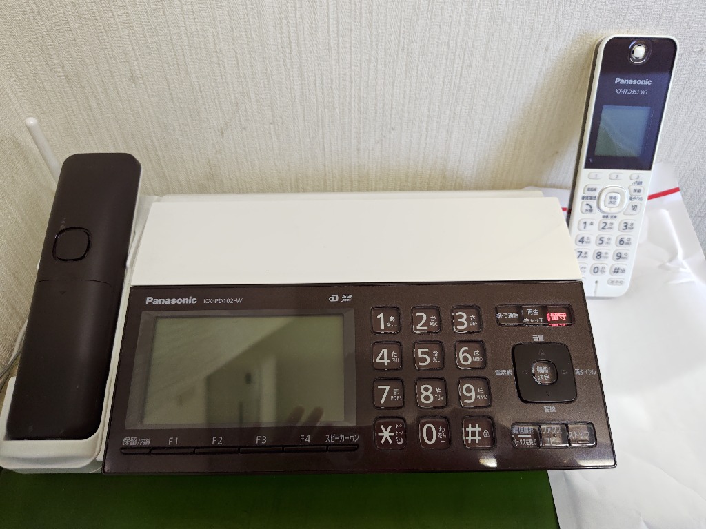 パナソニック おたっくす KX-PD102DL-W（ピアノホワイト） FAX