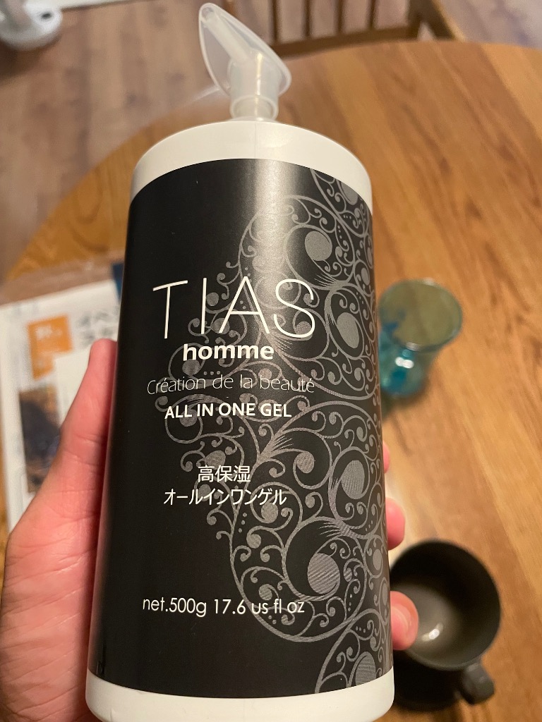 TIAS オールインワンジェル メンズ 男性用 化粧水 ゲル ポンプ