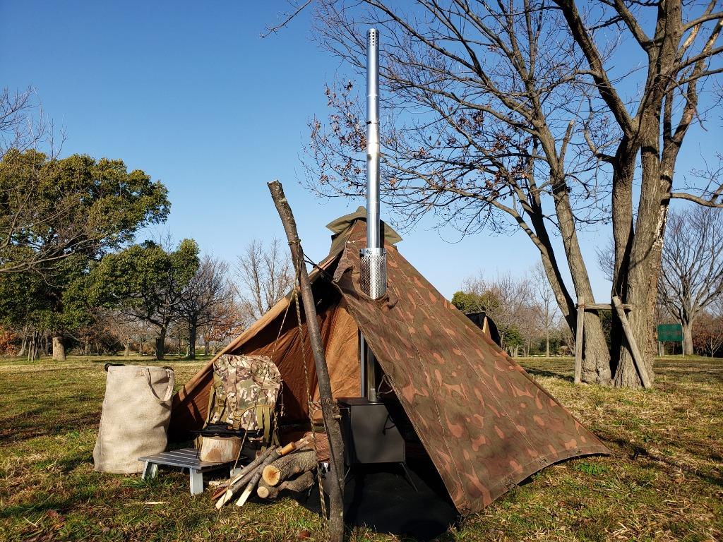 ハンガリー軍 軍幕 ポンチョ テント 2枚 USED良品 - テント