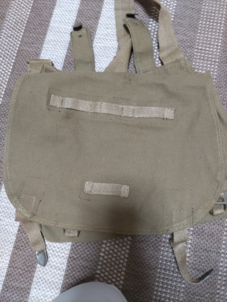 実物　60s　チェコ軍　ブレッドバッグ　ステンシル入り　希少 MILITARY 実物 新品 チェコ軍 ブレッド ショルダーバッグ