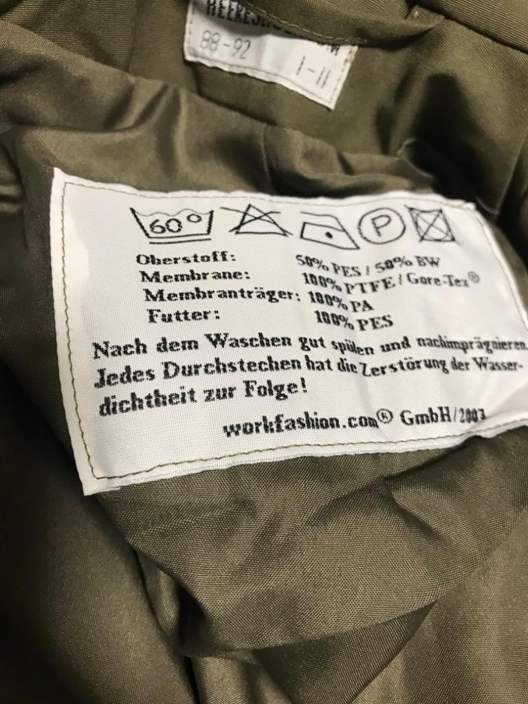 MILITARY 実物 新品 デッドストック オーストリア軍 T/C GORE