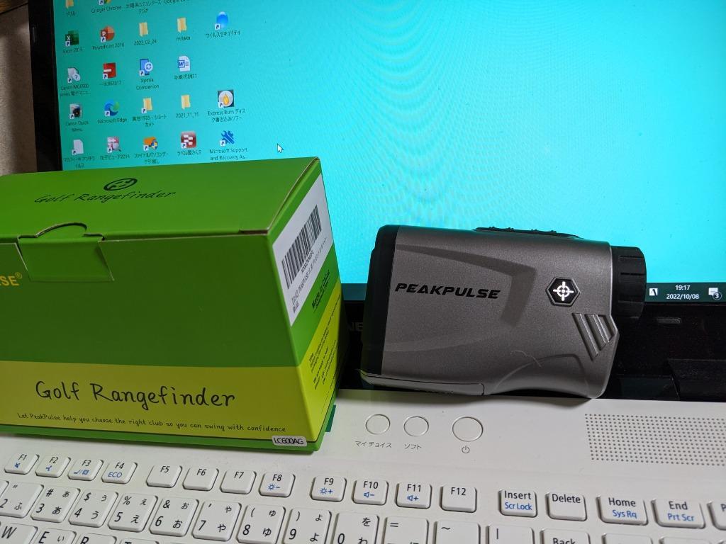 PEAKPULSE ゴルフ距離測定器 距離計 レーザー 距離計測器 手ブレ