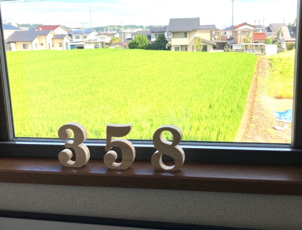 オブジェ 数字(0-9))オブジェ 数字 木製(木)の大文字 ウェルカム