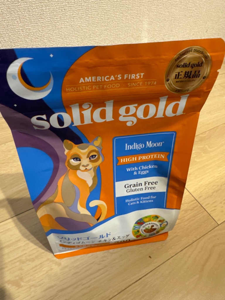 ソリッドゴールド　インディゴムーン　6kg×1袋　チキンandエッグ　猫用フード ソリッドゴールド 猫 インディゴムーン チキン&エッグ 6kg