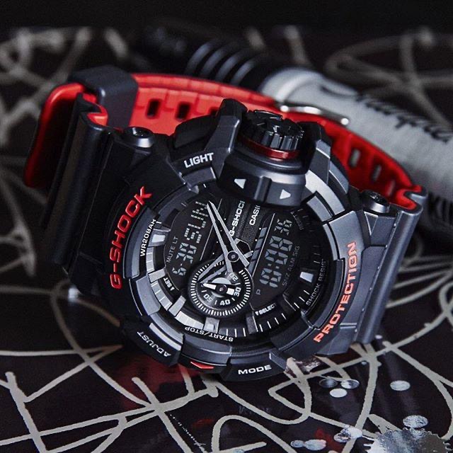 CASIO】Casio G-SHOCK GA-400-4BJF Red Watch | eBay