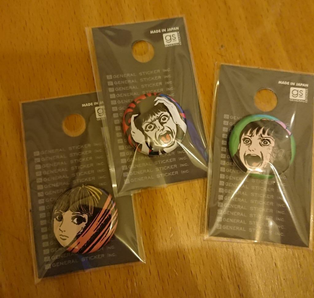 LCB290 楳図かずお 25mm缶バッジ 03 楳図かずおグッズ