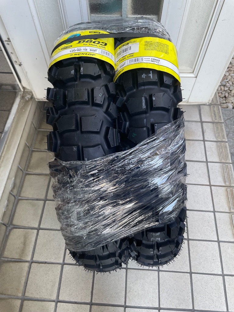 DUNLOP D603 120/90-18 オフロードタイヤ DUNLOP ダンロップ D603 Buroro 120/90-18 MC 65P チューブ
