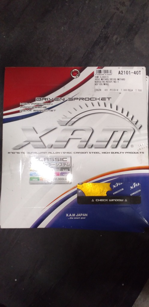 XAM ザム CLASSICシリーズ リアスプロケット 丁数：40 MCX50 NS-1 