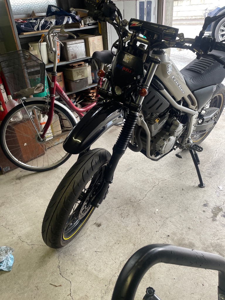 OSCAR（オスカー） アップタイプフロントフェンダー 黒ゲル XG250