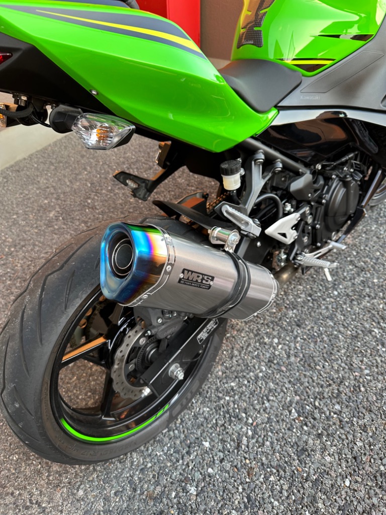 WR’S ダブルアールズ SS-OVAL スリップオンマフラー タイプ：ソリッドタイプ Ninja400 KAWASAKI カワサキ KAWASAKI  カワサキ