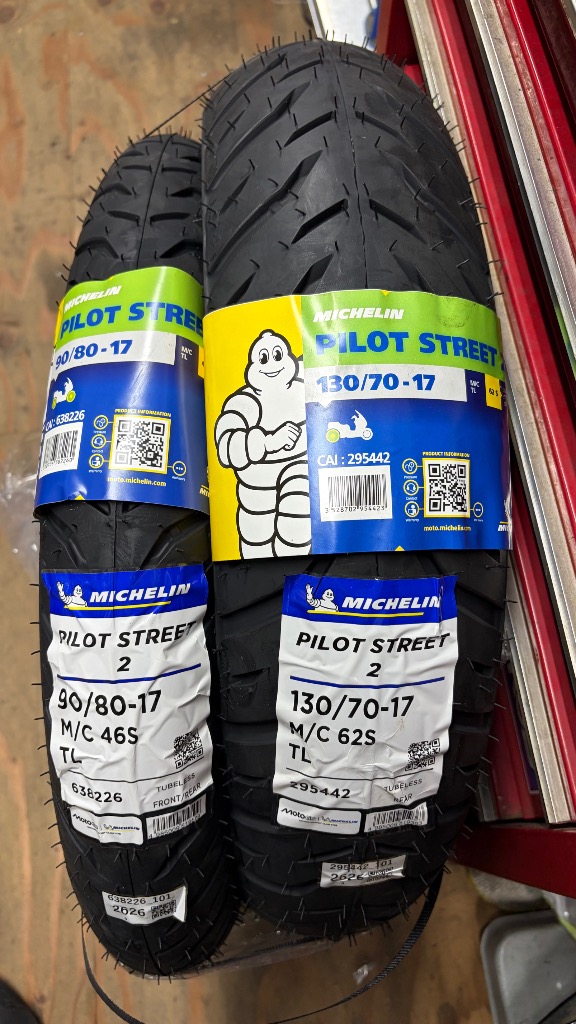 ミシュラン（MICHELIN） PILOT STREET 2 【90/80-17 M/C 46S TL