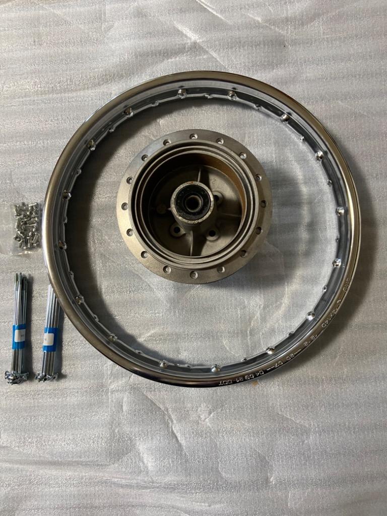 DACHI スチールリム＆スポークセット GR80 フロント 1.40x15 32H