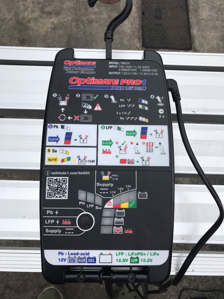 OptiMATE OptiMate PRO-1 DUO TM-650JP 自動車用 バッテリー充電器