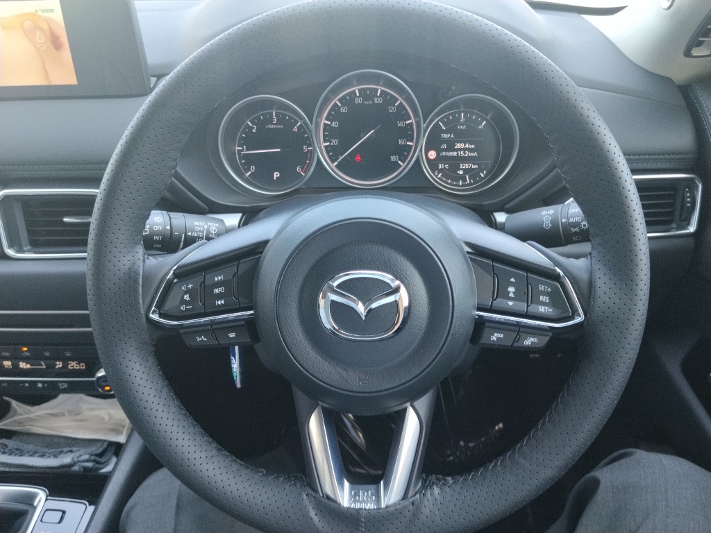 マツダ CX-5 KF系 ハンドルカバー 本革 車 自動車用 ステアリング