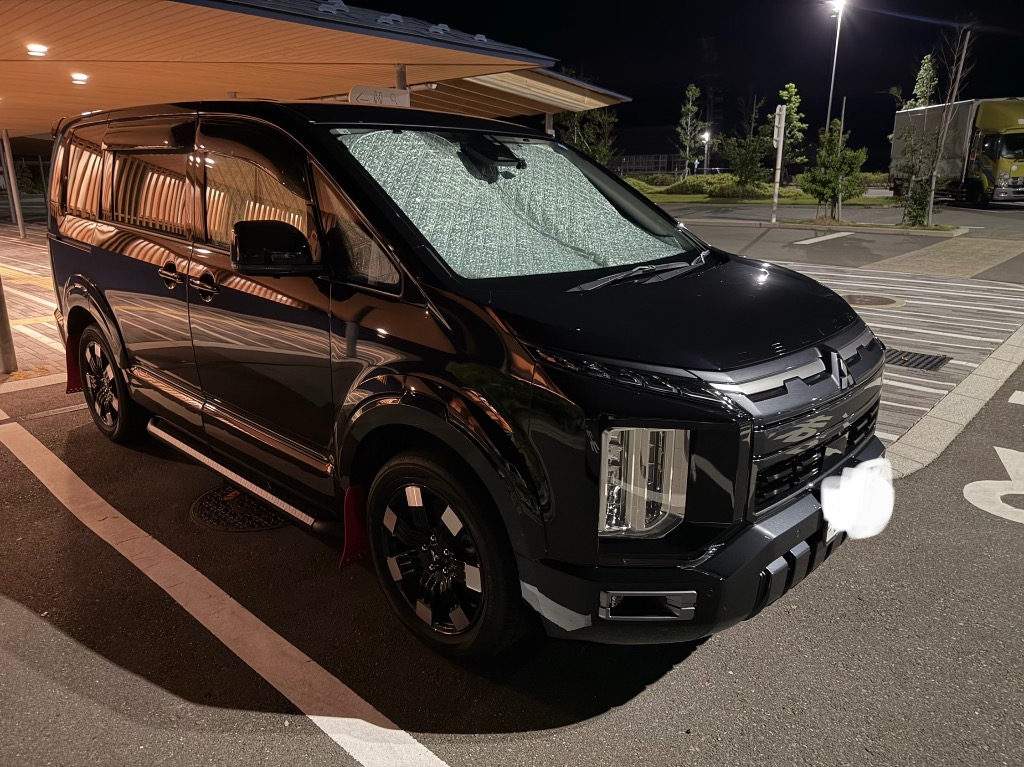 デリカ D5 専用 サンシェード 全窓対応 車中泊 サイドサンシェード