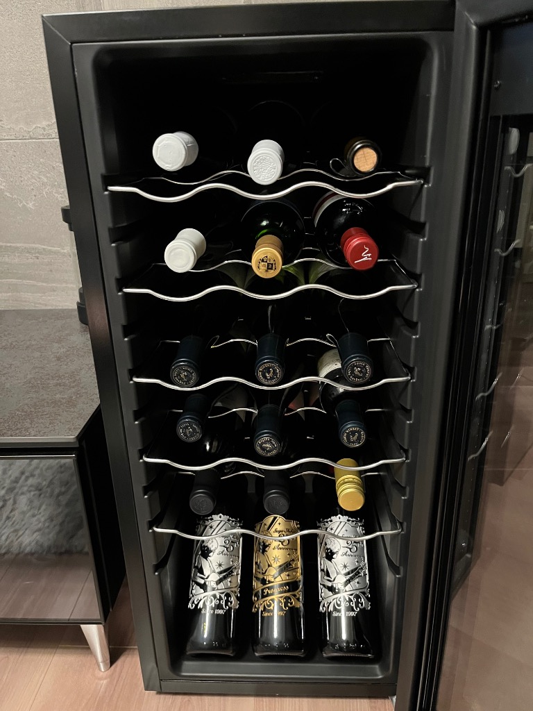 動作確認済み】コンポジット ワインセラー 45L 16本 上下温度