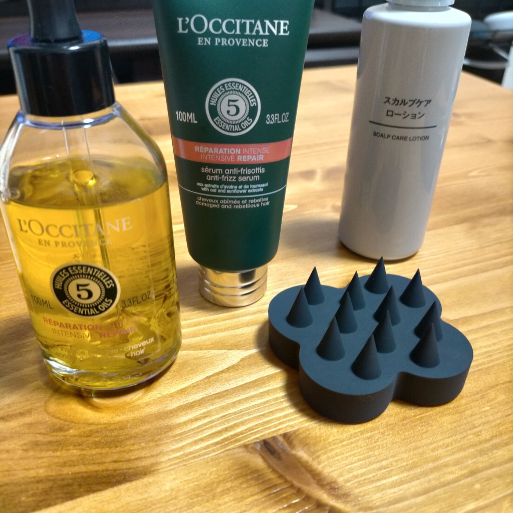 uka ウカ スカルプブラシ ケンザン ブラック scalp brush kenzan