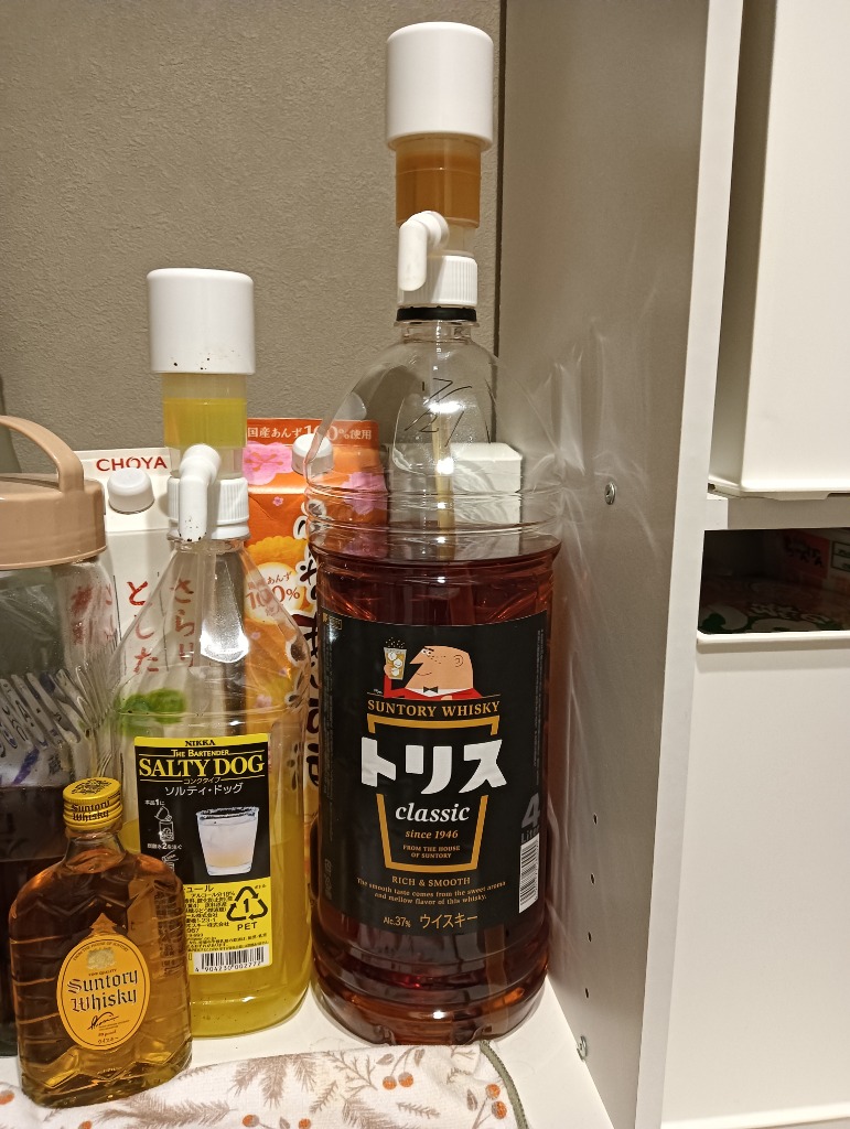 ケース未開封 トリスウイスキー 4L 4本入り 送料無料 ケース4本入 サントリー トリス クラシック 4L ソーダ