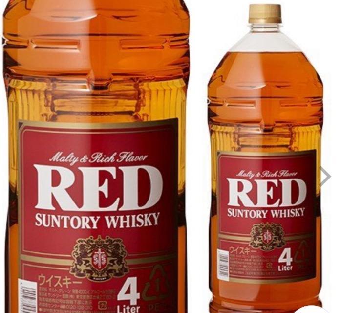 送料無料 サントリー レッド 4000ml×4本 ジャパニーズ ウイスキー 1本