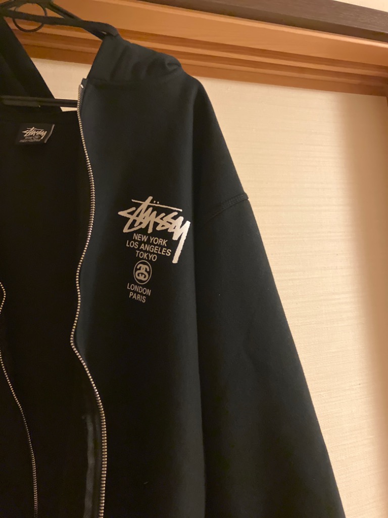 STUSSY ステューシー WORLD TOUR ZIP HOOD 3973514[full zip