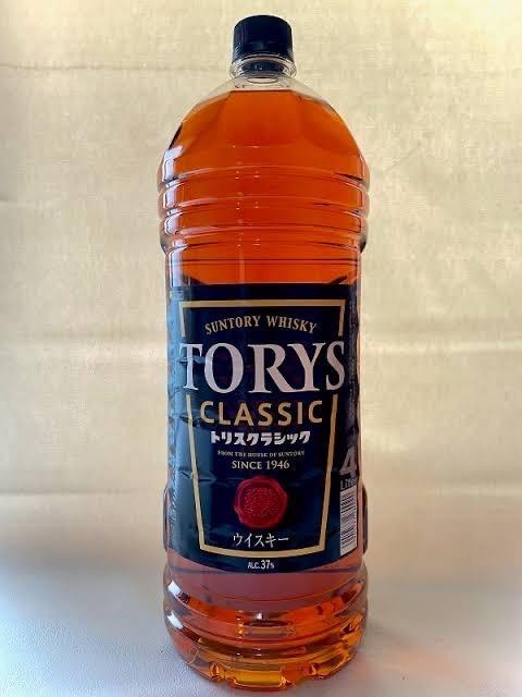 トリスクラシック４Ｌ　１ケース(４本) ウイスキー「トリス〈クラシック〉」4Lペット 1ケース4本