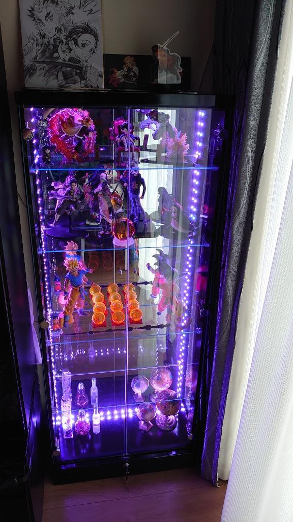 With Plan フィギュアケース コレクションケース LED 鍵 幅60
