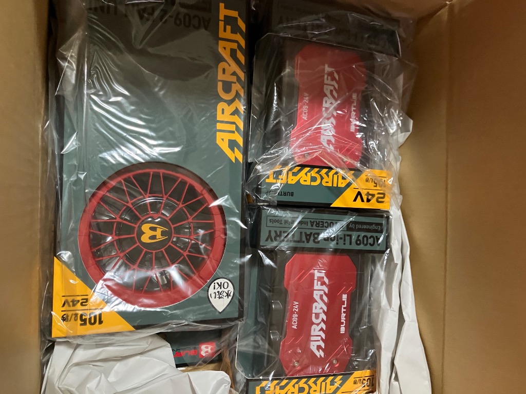 BURTLE（バートル） (2025年新作) 24V ファンバッテリーセット 人気の